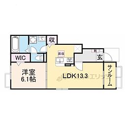 間取図画像 1LDK
