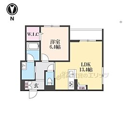 シャーメゾンＰａｓｓｏ 103 1階1LDKの間取り