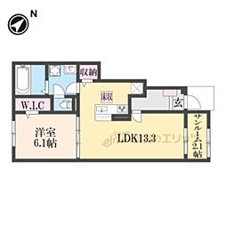 間取図画像 1LDK