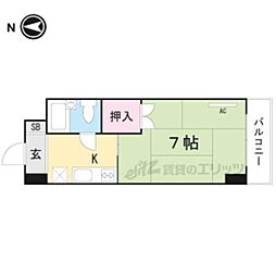 SEIWAマンション 1Kの間取図画像