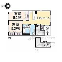 グランドパレス弐番館 2LDKの間取図画像