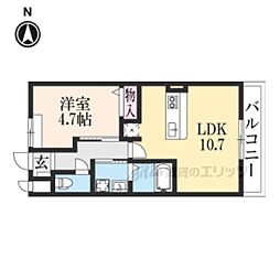サルビアンテ 1LDKの間取図画像