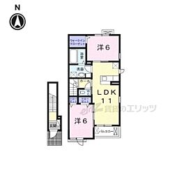 アネラ 2LDKの間取図画像