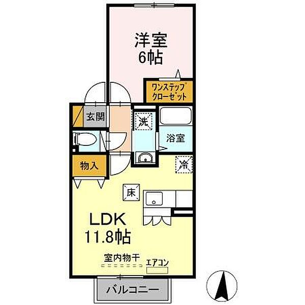 ルミエール参番館 ｜千葉県鎌ケ谷市新鎌ケ谷4丁目(賃貸アパート1LDK・1階・41.26㎡)の写真 その2