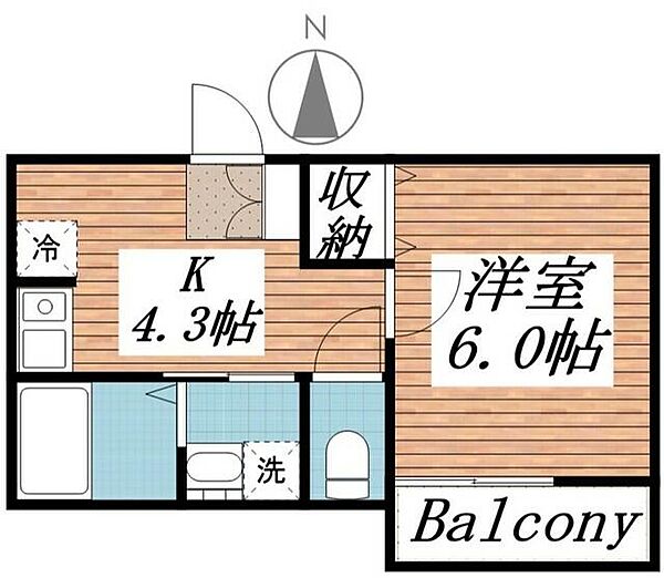 センターパーク北小金 ｜千葉県松戸市小金(賃貸アパート1K・1階・23.43㎡)の写真 その2