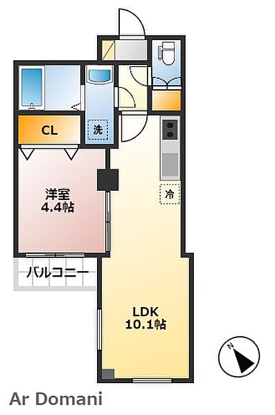 アルカンシエル柏 ｜千葉県柏市旭町2丁目(賃貸マンション1LDK・4階・32.60㎡)の写真 その2