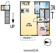 VIELL 203 ｜ 千葉県松戸市幸谷（賃貸マンション1LDK・2階・38.92㎡） その2