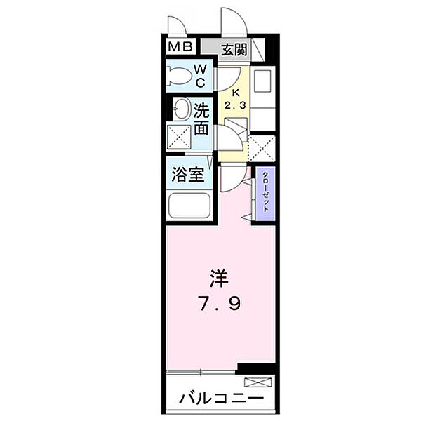 ベル・ウッド五香 ｜千葉県松戸市金ケ作(賃貸アパート1K・1階・26.08㎡)の写真 その2