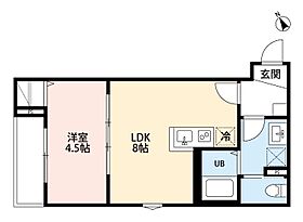 ELM VISTA B  ｜ 千葉県松戸市北松戸1丁目（賃貸アパート1LDK・1階・29.81㎡） その2