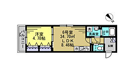 Crest  ｜ 千葉県松戸市根本（賃貸アパート1LDK・3階・34.70㎡） その2