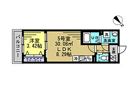 Crest  ｜ 千葉県松戸市根本（賃貸アパート1LDK・2階・30.08㎡） その2