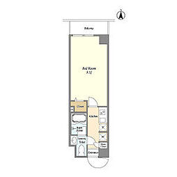 東京メトロ有楽町線 地下鉄赤塚駅 徒歩8分の賃貸マンション 3階1Kの間取り