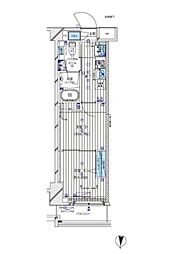 都営三田線 本蓮沼駅 徒歩4分の賃貸マンション 4階2Kの間取り