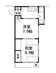 東京メトロ丸ノ内線 新大塚駅 徒歩4分の賃貸マンション 4階2Kの間取り