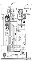 JR山手線 大塚駅 徒歩7分の賃貸マンション 4階ワンルームの間取り