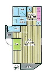 東京メトロ南北線 西ケ原駅 徒歩6分の賃貸アパート 1階1Kの間取り