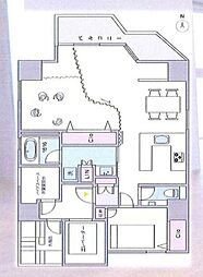 アーバングリーン 1SLDKの間取図画像