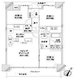 間取図画像 3LDK