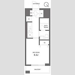 ガーデン板橋氷川町 1Kの間取図画像