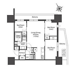 COMFORIALIV板橋 3LDKの間取図画像