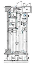 クレイス・プリンシア池袋 1Kの間取図画像