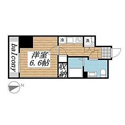 ハウスセゾン新板橋 1Kの間取図画像