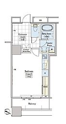 レジディアタワー上池袋タワーサイド ワンルームの間取図画像