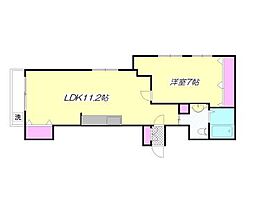 豊島ヶ丘ハウス 1LDKの間取図画像