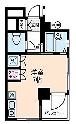 スターライト上池袋 ワンルームの間取図画像