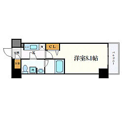 ベルシード池袋本町 1Kの間取図画像