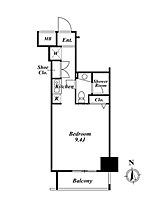 クレジデンス虎ノ門  ｜ 東京都港区西新橋３丁目（賃貸マンション1R・9階・24.46㎡） その2