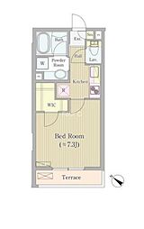 K’s　court高輪台 3階1Kの間取り