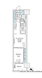 ロイヤルパークス有明 1LDKの間取図画像