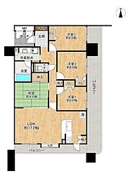 エンゼルハイム姪浜駅前 4LDKの間取図画像