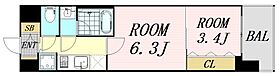 スプランディッドVIII  ｜ 大阪府大阪市淀川区加島3丁目（賃貸マンション2K・5階・30.00㎡） その2