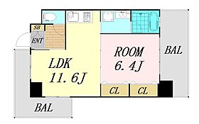 NORTH VILLAGE参番館  ｜ 大阪府大阪市北区中津6丁目（賃貸マンション1LDK・9階・36.45㎡） その2