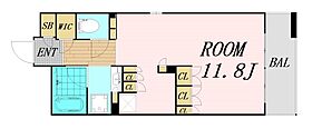 Galileo Sinmachi  ｜ 大阪府大阪市西区新町3丁目（賃貸マンション1R・7階・30.28㎡） その2