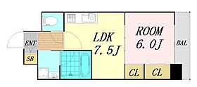 ジューム南船場  ｜ 大阪府大阪市中央区南船場2丁目（賃貸マンション1LDK・6階・35.18㎡） その2