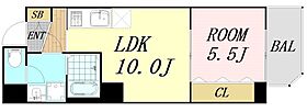 LIEN FORT  ｜ 大阪府大阪市浪速区敷津西2丁目（賃貸マンション1LDK・6階・38.42㎡） その2