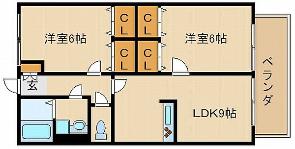 兵庫県加古川市尾上町養田2丁目(賃貸アパート2LDK・2階・48.54㎡)の写真 その2