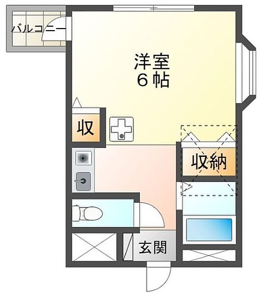兵庫県神戸市垂水区名谷町(賃貸アパート1R・2階・21.09㎡)の写真 その2
