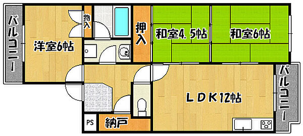 兵庫県神戸市西区池上4丁目(賃貸マンション3LDK・3階・65.49㎡)の写真 その2
