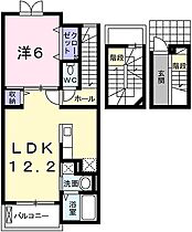 兵庫県姫路市飾磨区英賀宮町2丁目（賃貸アパート1LDK・3階・52.99㎡） その2