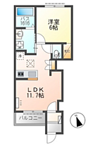 兵庫県加古郡播磨町北本荘6丁目（賃貸アパート1LDK・1階・42.62㎡） その2