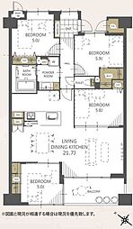 コアマンション春日ネクステージ 4LDKの間取図画像