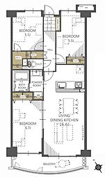 間取図画像 3LDK