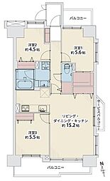 シティオ古賀 3LDKの間取図画像