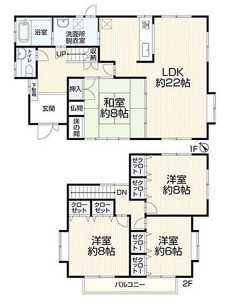 間取りを拡大表示