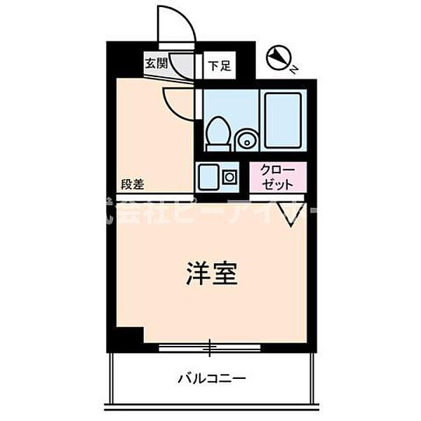 東京都渋谷区本町1丁目(賃貸マンション1R・3階・19.80㎡)の写真 その2