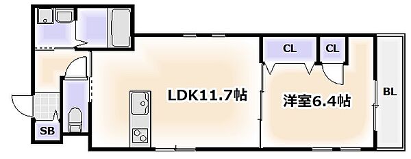 大阪府大阪市阿倍野区天王寺町南2丁目(賃貸マンション1LDK・1階・46.06㎡)の写真 その2